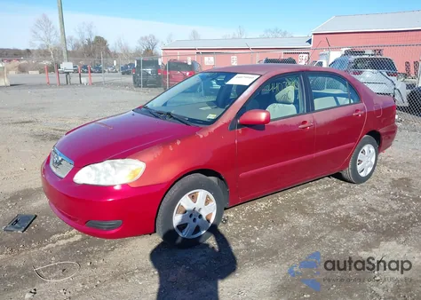 2006 Toyota Corolla Le z USA, uszkodzony, nr VIN 2T1BR32E16C598221